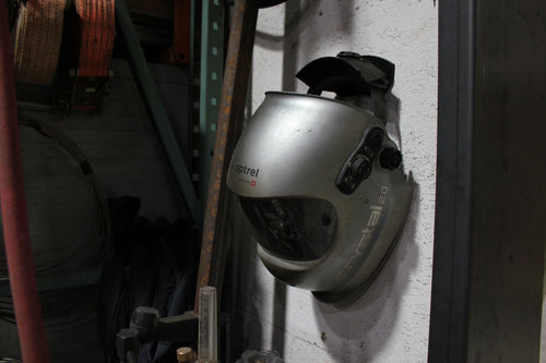 3D printed welding hood hanger