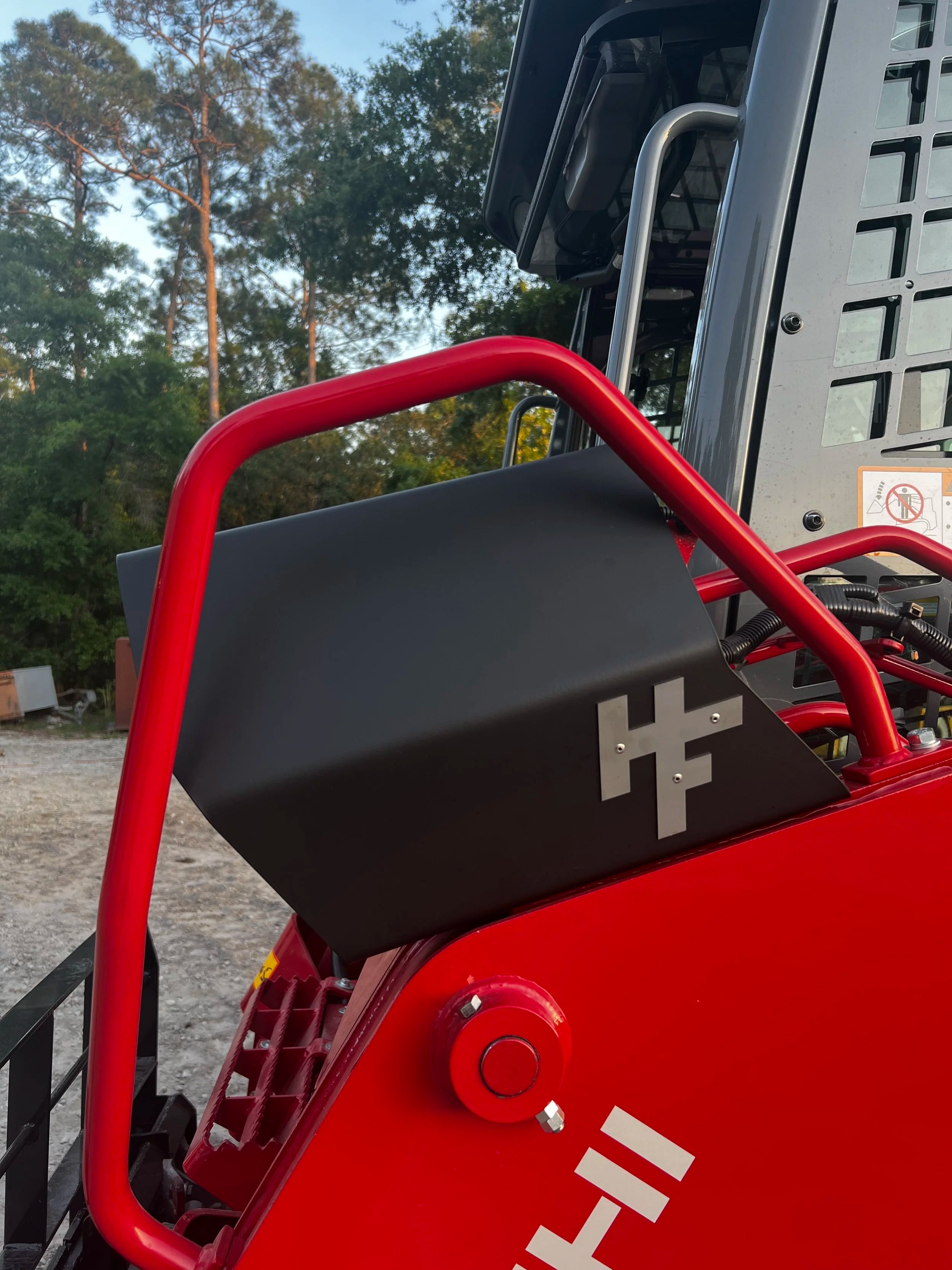 Takeuchi TL8R2 Auxiliary Hydraulic Coupler Guard
