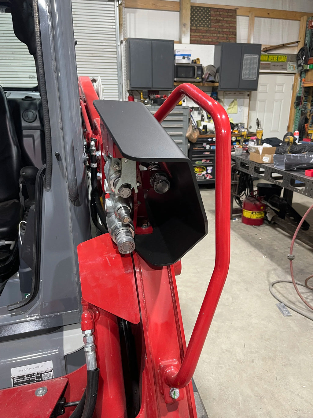 Takeuchi TL8R2 Auxiliary Hydraulic Coupler Guard