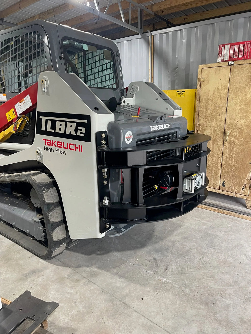 Takeuchi TL8R2 Rear Swing-Out Winch Bumper