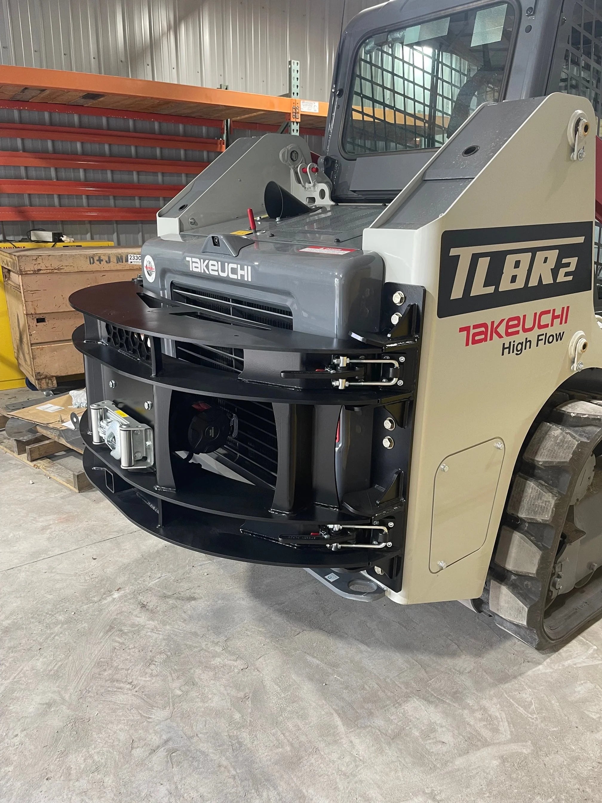 Takeuchi TL8R2 Rear Swing-Out Winch Bumper