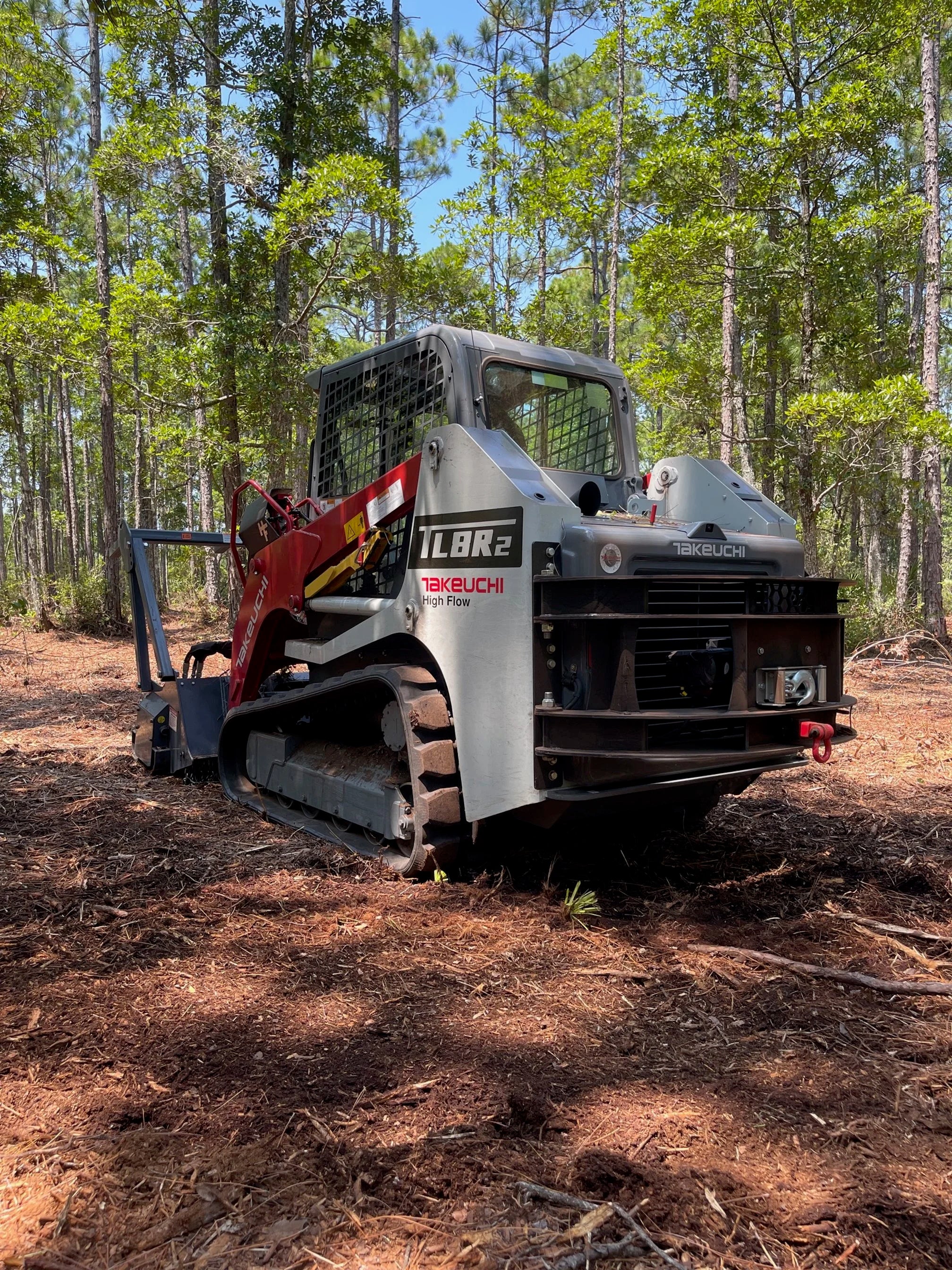 Takeuchi TL8R2 Rear Swing-Out Winch Bumper