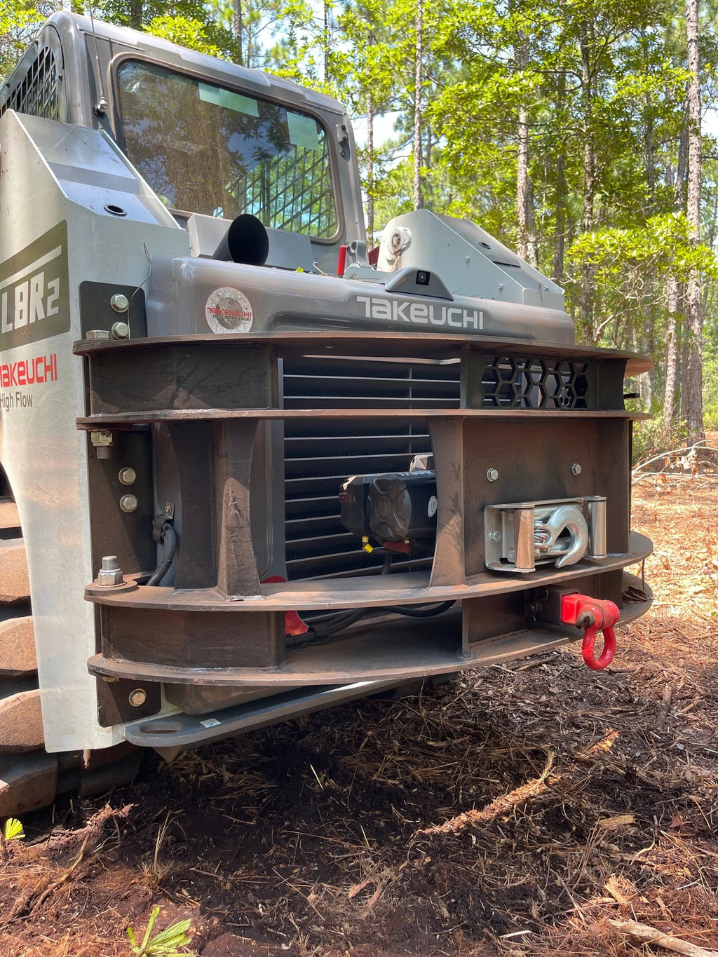 Takeuchi TL8R2 Rear Swing-Out Winch Bumper
