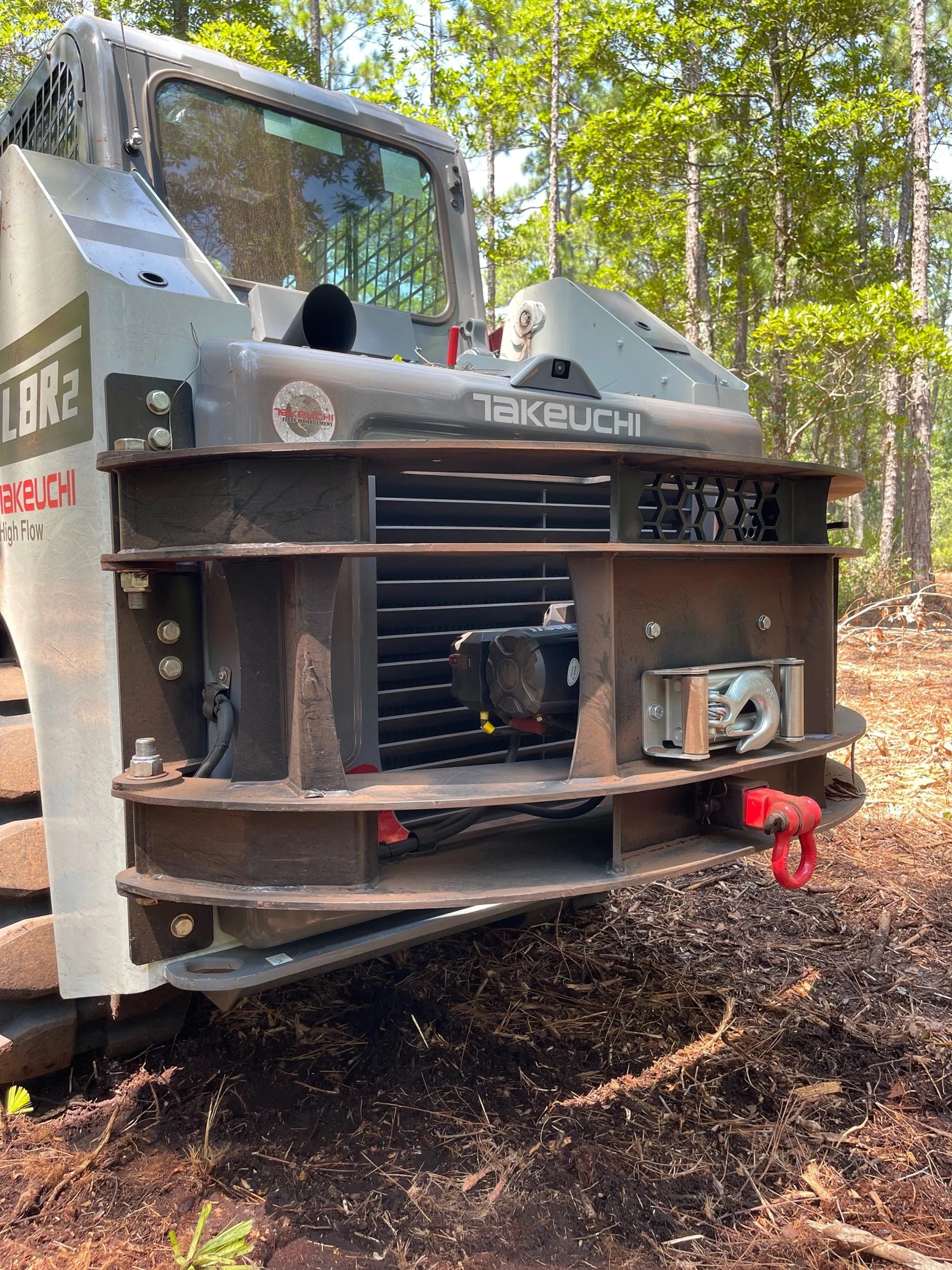 Takeuchi TL8R2 Rear Swing-Out Winch Bumper