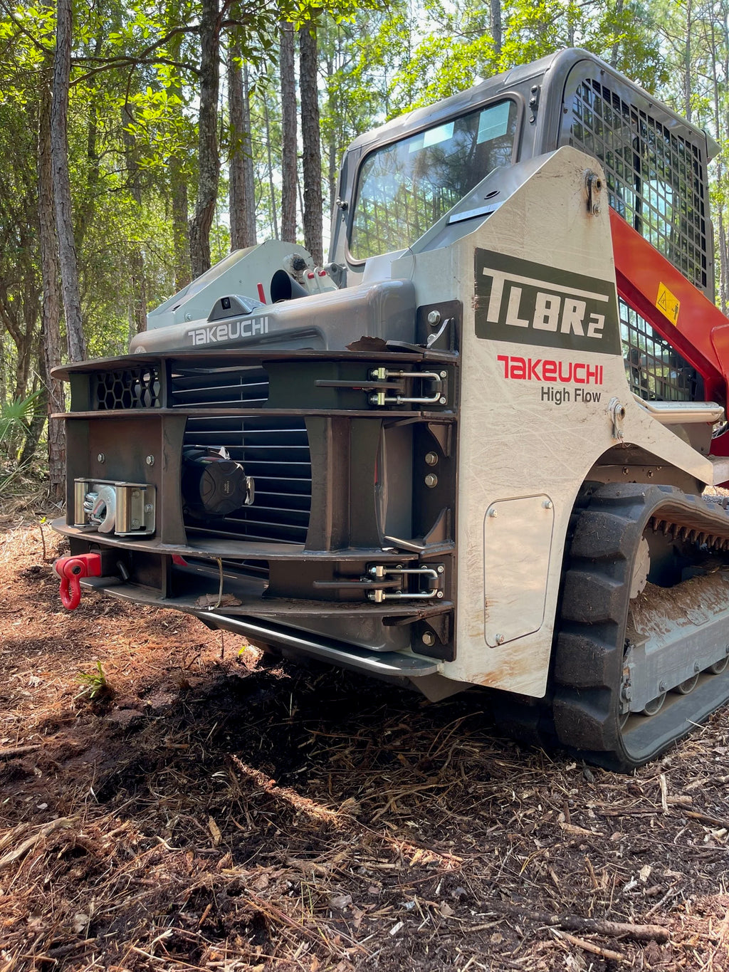 Takeuchi TL8R2 Rear Swing-Out Winch Bumper